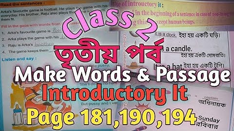 Class 2  Part 3 Page 181, 190 & 194 @primaryeducation23