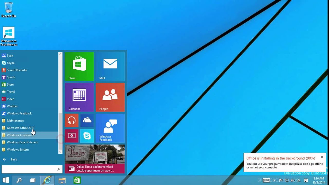 Office 2013 windows 10. Windows 2013.