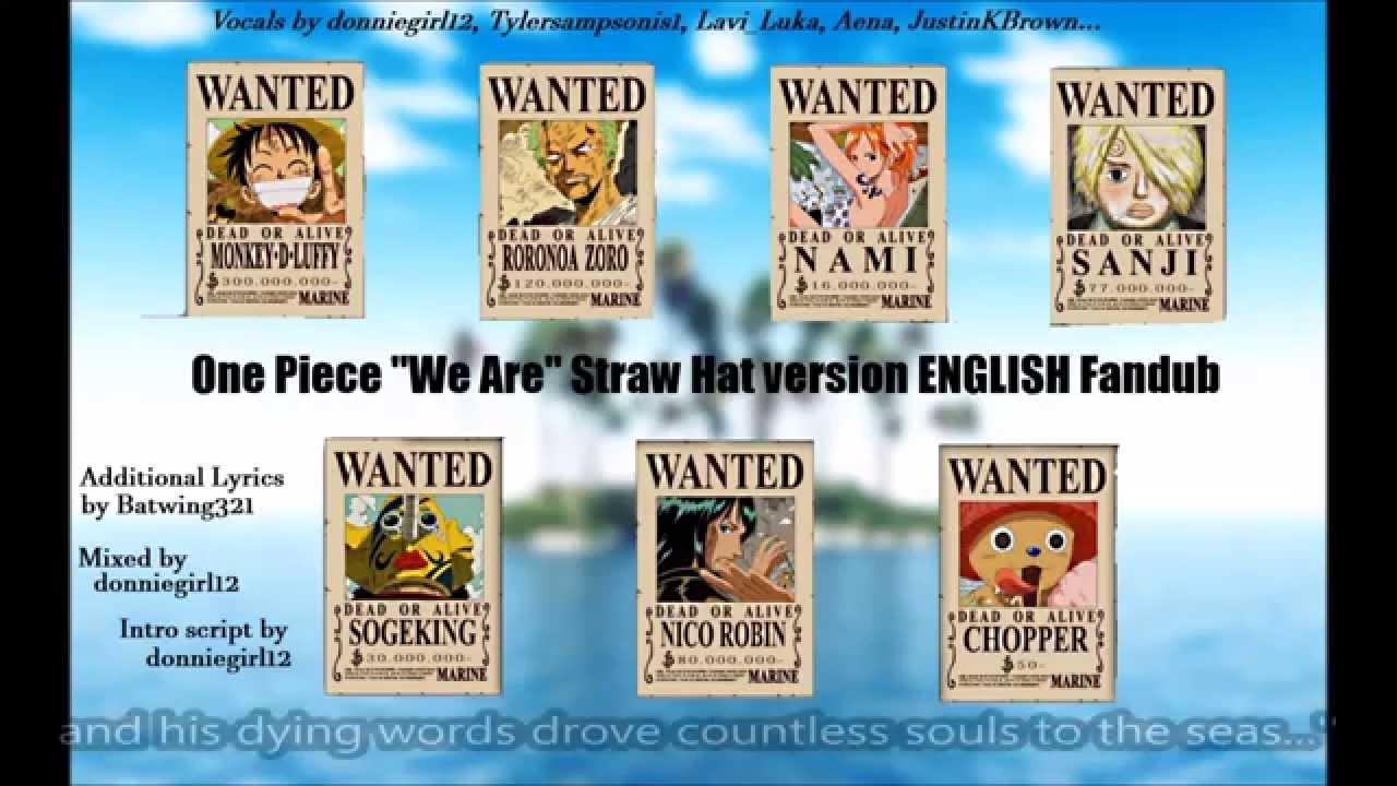 One Piece We Are Straw Hat Full English Version Fandub Youtube