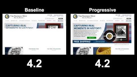 Progressive Images vs Baseline Images