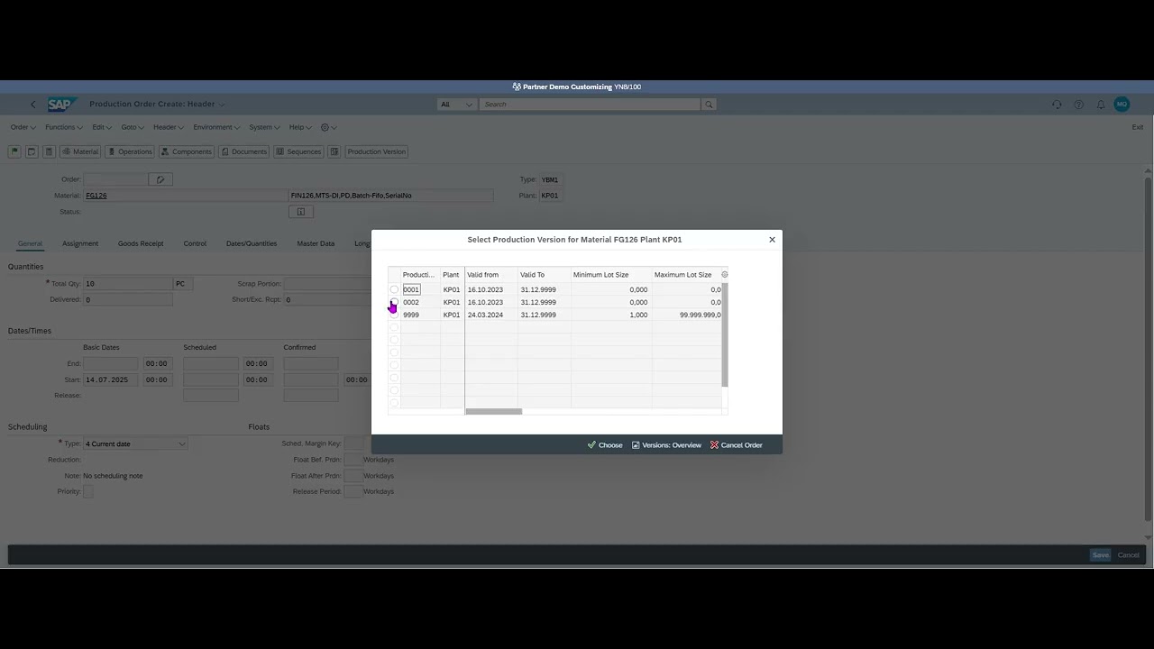 Creating and Managing Production Orders in SAP Fiori - YouTube