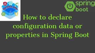4. How to declare properties or configuration data in Spring boot | Full Stack Adda Profile