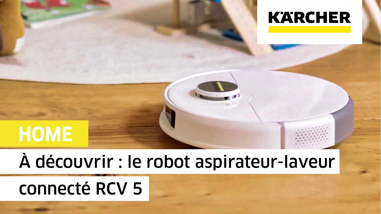 À découvrir : le robot aspirateur-laveur connecté RCV 5