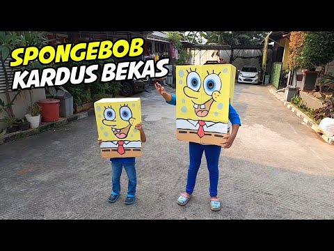 Pixel Bikin Kostum SpongeBob dari Kardus Bekas