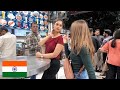 How indians treat foreigner in india  local indian street food spot