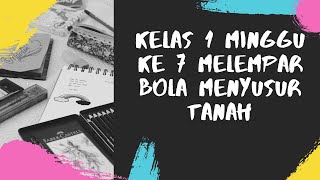 KELAS 1 PJOK MINGGU KE 7 MELEMPAR BOLA MENYUSUR TANAH