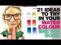 21 Watercolour Sketchbook Ideas To Try Right Now! // Never Run Out of Ideas!