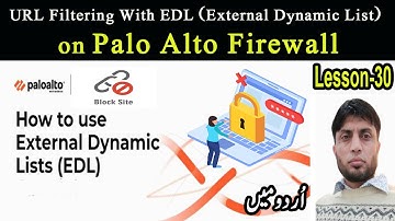 URL Filtering With EDL (External Dynamic List) on Palo Alto Firewall | Lesson-30