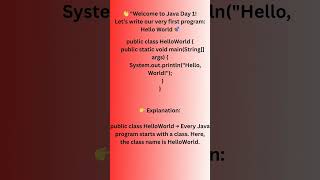 🚀 For Day 2 Subscribe and Like the Video #javaprogrammingbasics #coding #javatutorial #programming