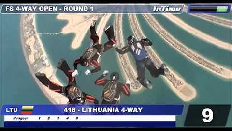 Lithuania FS 4 way Open Rd  1, Mondial Dubai 2012