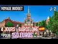 VOYAGE BUDGET - 4 Jours à Barcelone pour 150 euros (tout compris !) - Vlog Jour 2