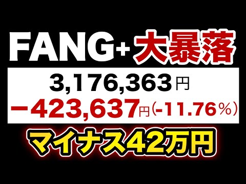 【新NISA】FANG+絶対買うな！360万円一括投資した女の末路【ファングプラス】
