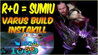 VARUS R+Q SUMIU! ESSA BUILD É SINISTRA! - VARUS AP MID GAMEPLAY