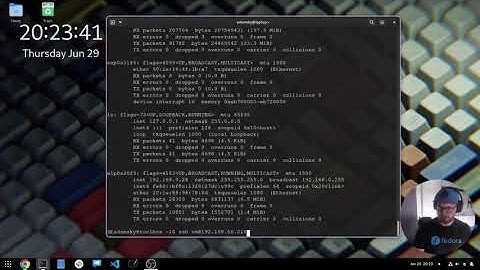 How to remotely connect via ssh to another Fedora machine - sshd server installation #linux