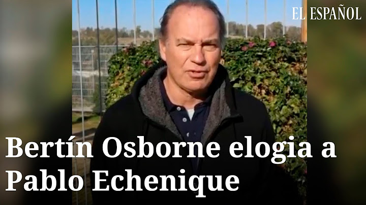 Bertín Osborne elogia a Echenique por asegurar que no cerrarán los colegios de educación especial