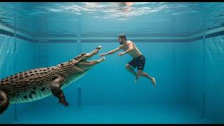 ANAJIKUTA KATIKA BWAWA NA MAMBA MKUBWA- SWAHILI MOVIE