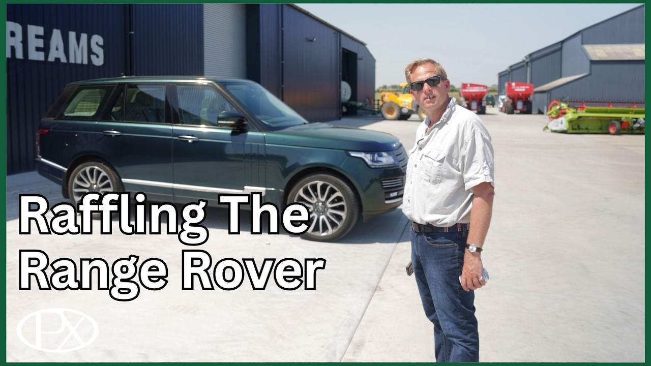Testing the Combines and Checking the Barley and Raffling Off The Range Rover!