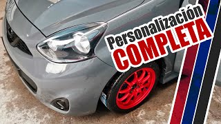 Cambio TOTAL de color a este Nissan March + Carbon Fiber  / Gris Nardo | Marco MAAP Carshop