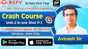 RGPV BEE U-2 ONE SHOT Part-I I Gateway Classes RGPV I By Avinash Sir