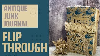 Antique Junk Journal Flip Through by Hyperstamper