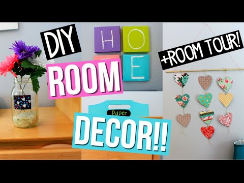 Diy Easy Room Decor Ideas!+ ROOM TOUR! Collab with glittterinmyhair ...