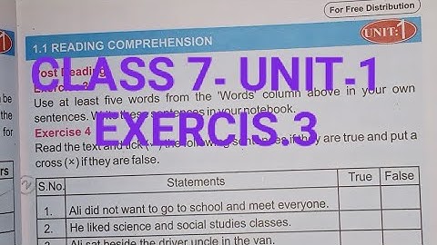 English Class 7: Unit 1 || Exercise 3 || Can we do something?
