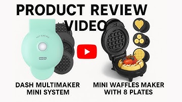 DASH Multimaker vs Mini Waffles Maker 🍩 | Best 4-in-1 Mini Waffle Maker Review