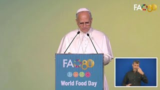 PAPA LEONE XIV: &quot;Il ruolo delle donne è indispensabile per la lotta alla FAME&quot;