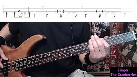 Linger by The Cranberries - Bass Cover with Tabs Play-Along