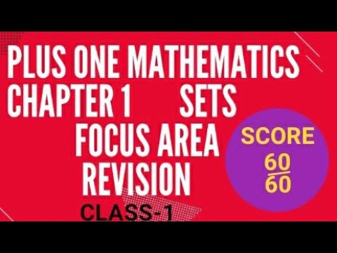 Plus one mathematics #Chapter 1: #SETS - YouTube