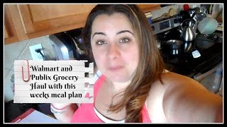 Publix \& Walmart Grocery Haul and this weeks Meal Plan!