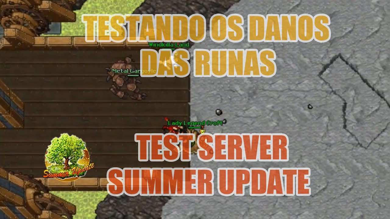 Runas Tibia Testando os danos das runas - TSSU 2015 - Tibia - YouTube