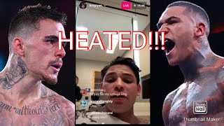 Ryan Garcia gets heated with Conor Benn on live while getting heated with George Kambosos on X!!!