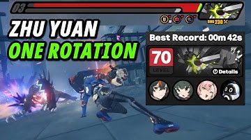 42s CLEAR | M0W1 Zhu Yuan one rotates hati ft. M0W0 Qingyi | Shiyu defence 7 ZZZ 1.7