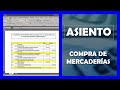 Asiento Contable - Compra de Mercaderías - Perú 2021 - (Nuevo PCGE)