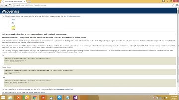 ASP C# tutorial: web service part 2: creating a calculator using web service