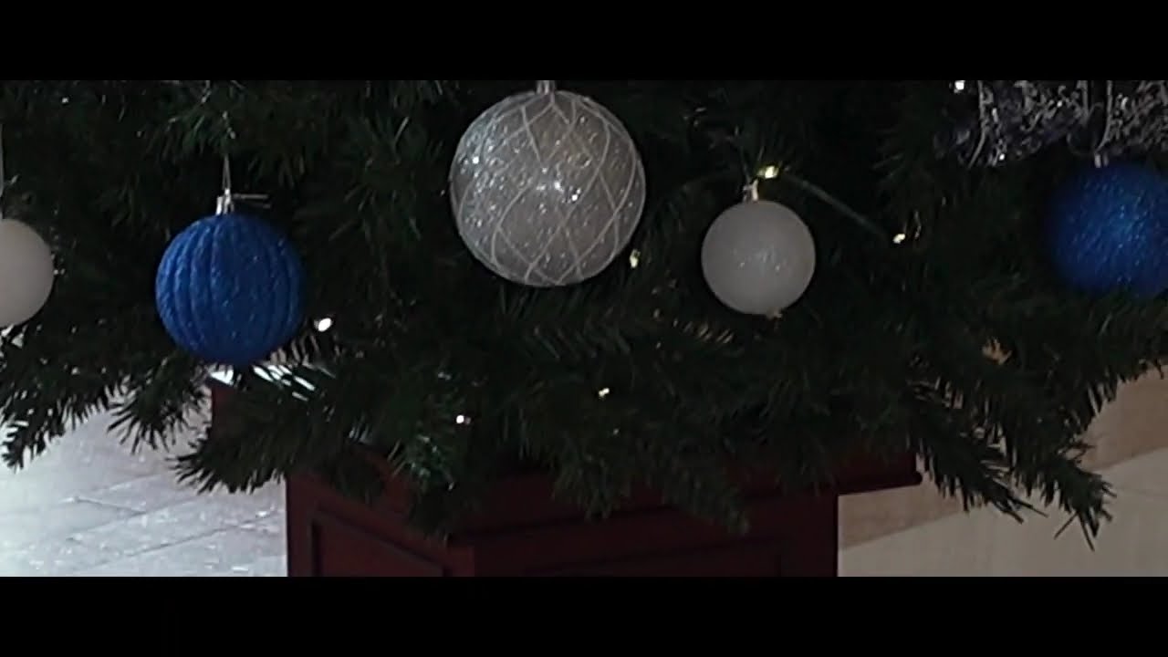 ストア・エキスプレス ウッドポットクリスマスツリーセット ブルー