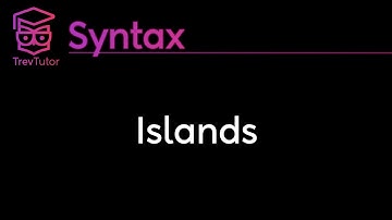 [Syntax] Islands