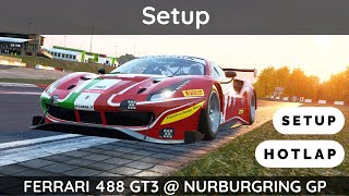 Acc: ferrari 488 gt3 @ nurburgring [setup walkthrough + hotlap]