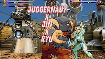 Juggernaut x Jin x Ryu | Marvel vs Capcom 2