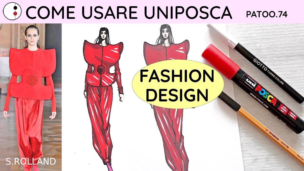 Uniposca Marker for Fashion Design Tutorial 