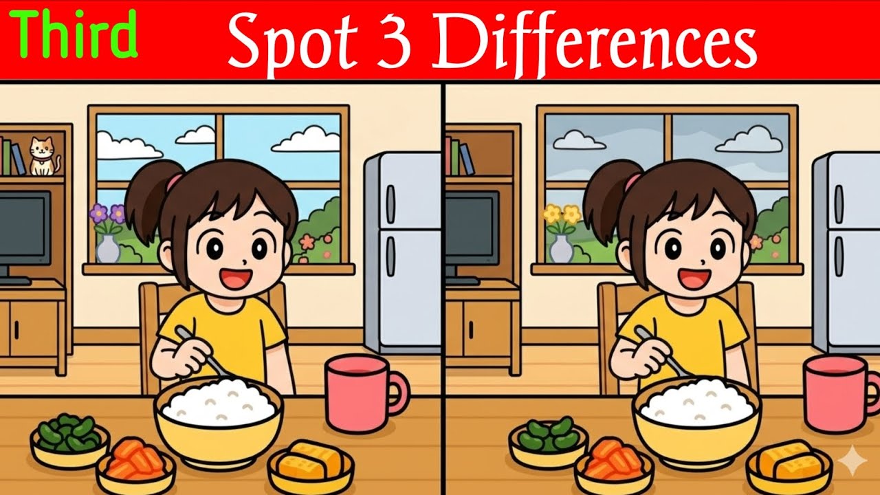 Only 1% Can Spot 3 Differences Before Time Runs Out! 🔥Find the 3 ...