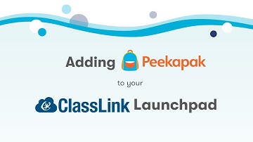 How to add Peekapak to Classlink Launchpad
