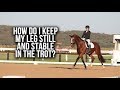 HOW DO I KEEP MY LEG STILL AND STABLE IN THE TROT? - Train With Tash TV 8th August