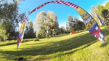 zmr250 first fpv gate practise naze32 Toijala Kopteri Multikopteri video