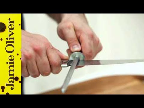 How to sharpen knives - Jamie Oliver&#039;s Home Cooking Skills