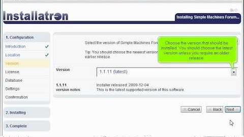How to install SMF in Installatron - Installatron Tutorials