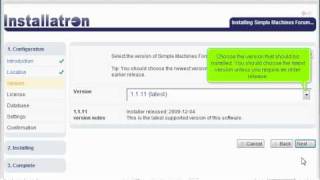 How to install SMF in Installatron - Installatron Tutorials