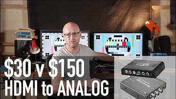 $30 vs $150 HDMI to Analog converter review & tear down
