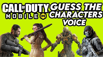 Guess The Characters Voice CODM Edition